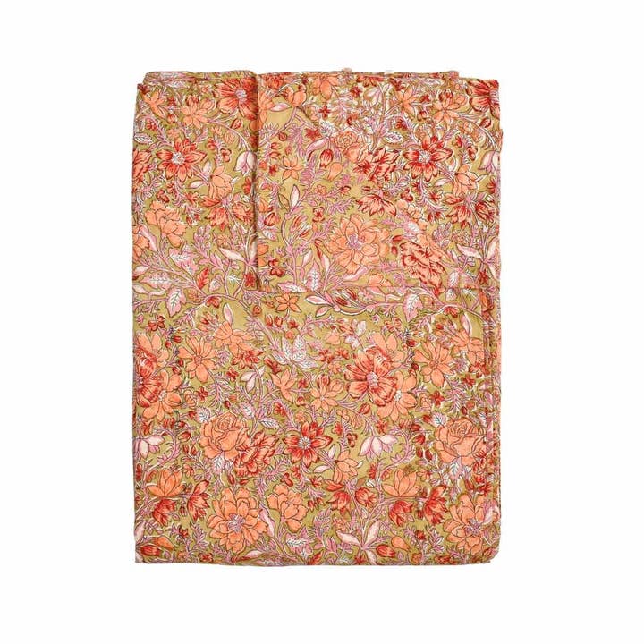 Noemie duvet cover - Bedding - flowers - orange for wholesale on Faire7