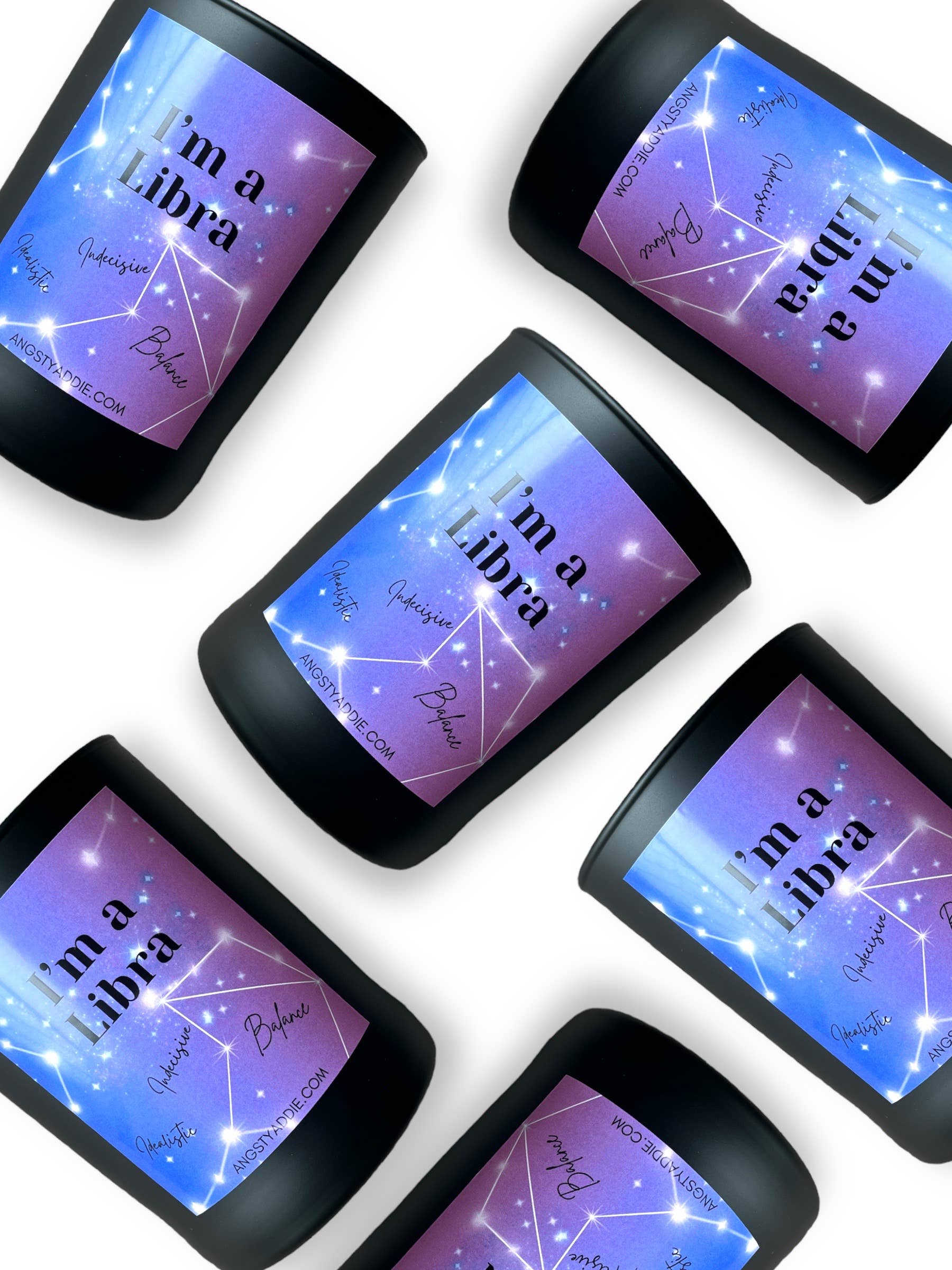 Angsty Addie - Wholesale Jar/Filled Candle - Zodiac Collection Sampler- 12 pack!5