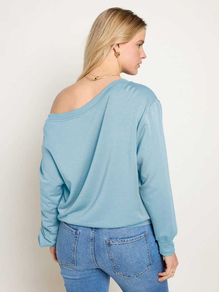 Seventy Eight and Sunny (SEAS) - Wholesale Sweatshirt - Women's - Brooksville One Shoulder Sweatshirt62