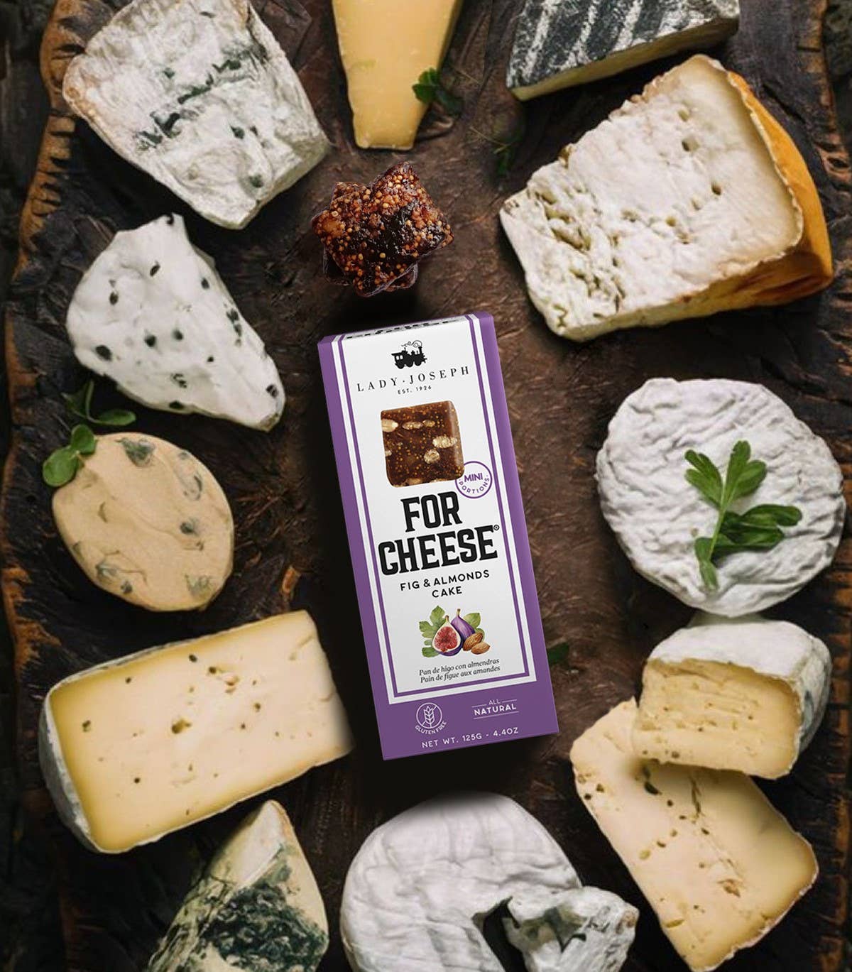 Lady Joseph - Vente Biscuit salé - Pain aux figues et amandes en portions individuelles, sans gluten, végan2
