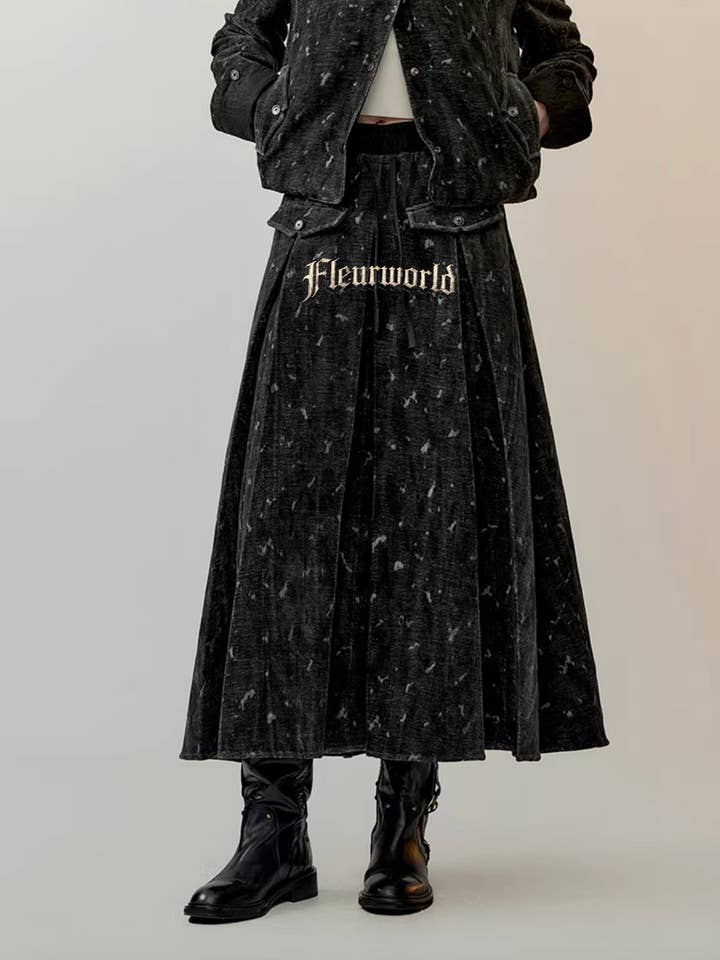 Reversible Cropped Jacket & Skirt Set for wholesale by Fleurworld