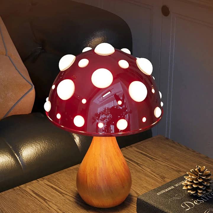 Kiyo Home - Wholesale Accent/Desk Lamp - Mushroom Lamp | Novelty Table Lamp | Mushroom Night Light