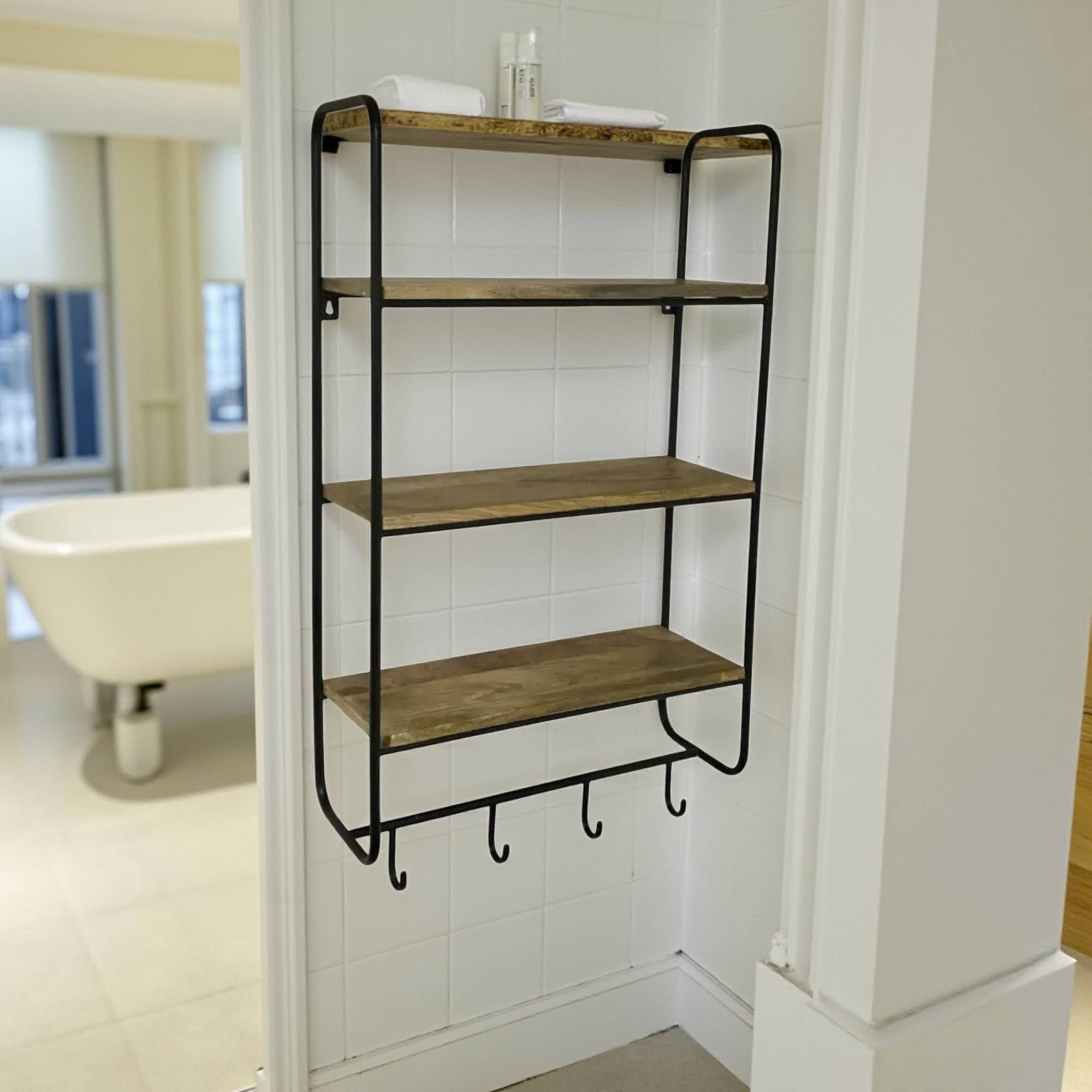 Wilco Home - Wholesale Wall Mounted Shelf - Ashton Three Tier Utility Wall Shelf