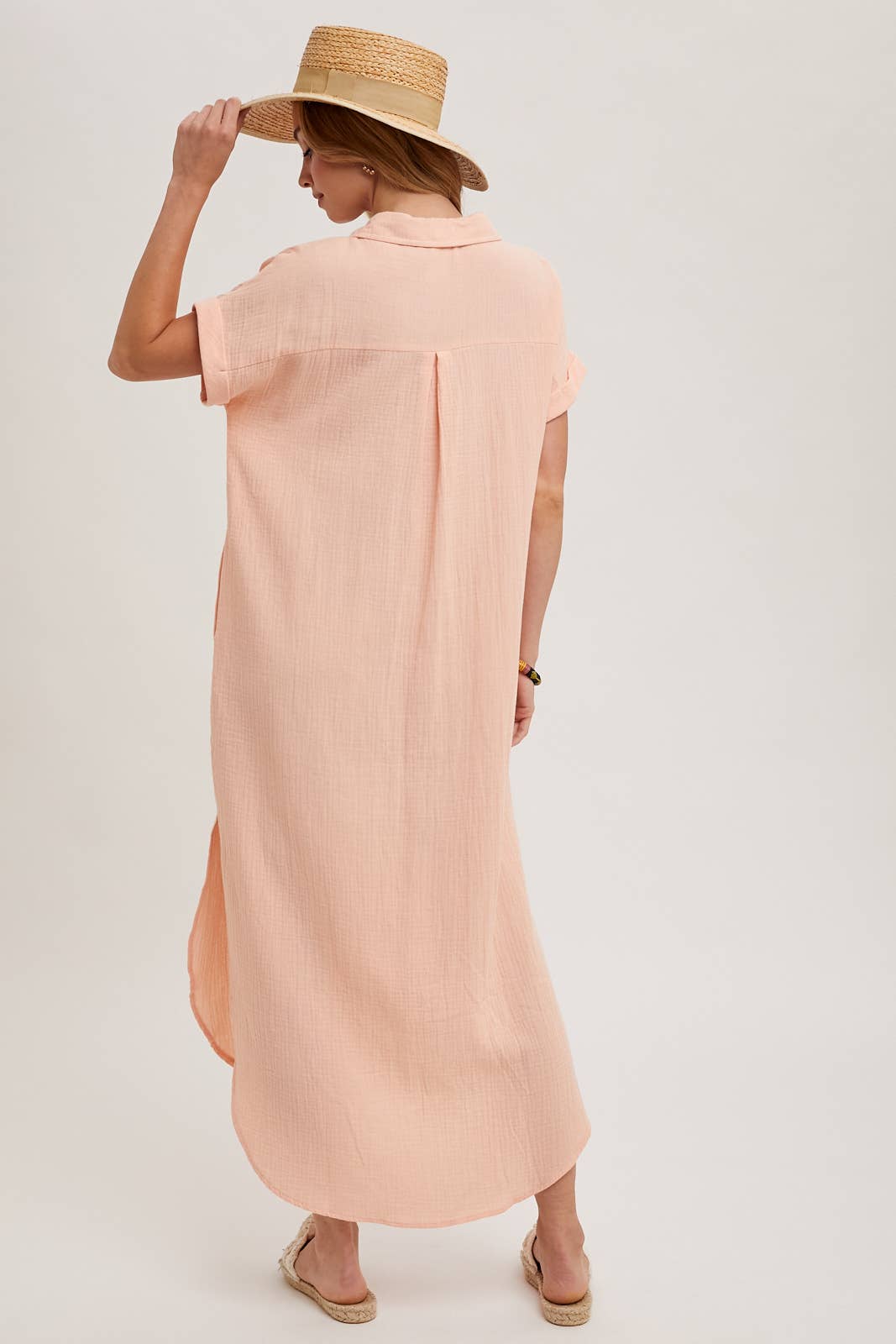 Bluivy - Wholesale Dress - Women's - BUTTON UP MAXI SHIRT DRESS WITH POCKET27