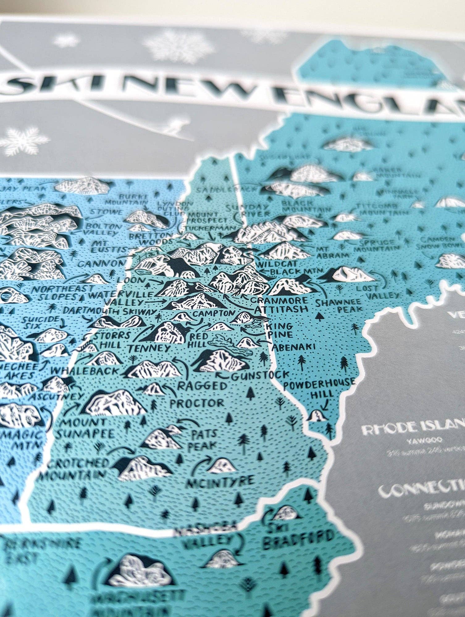 Brainstorm - Wholesale Art Print - Ski New England Print1