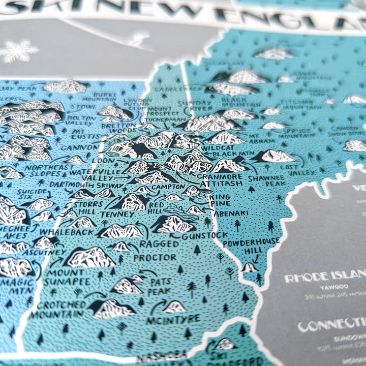 Brainstorm - Wholesale Art Print - Ski New England Print1