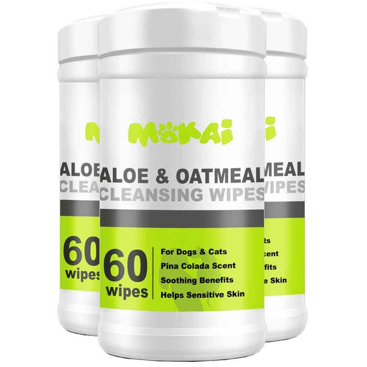 Grooming Pet Wipes for wholesale by Mokai