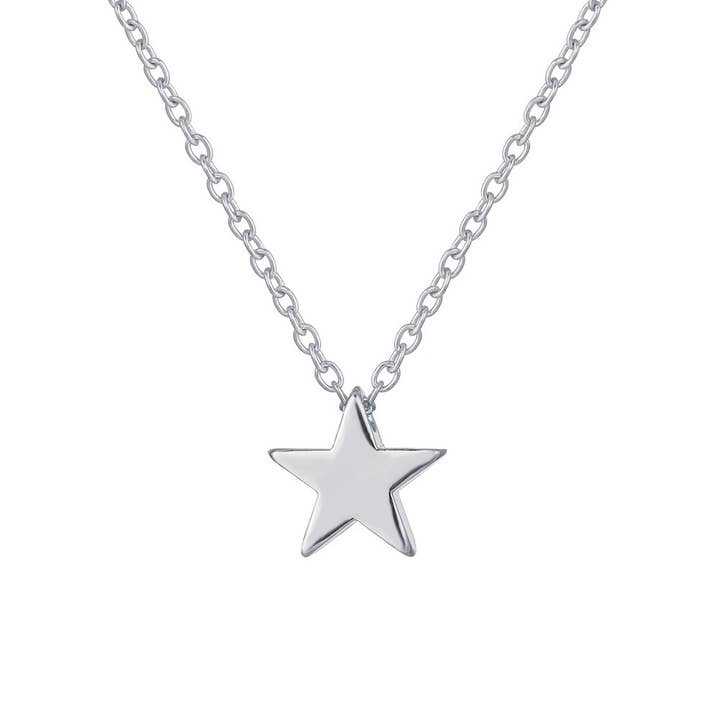 Silver Star Simple Necklace for wholesale by Gemscape UK