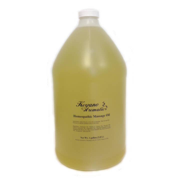 Homeopathic Massage Oil Gal. for wholesale by Keyano Aromatics