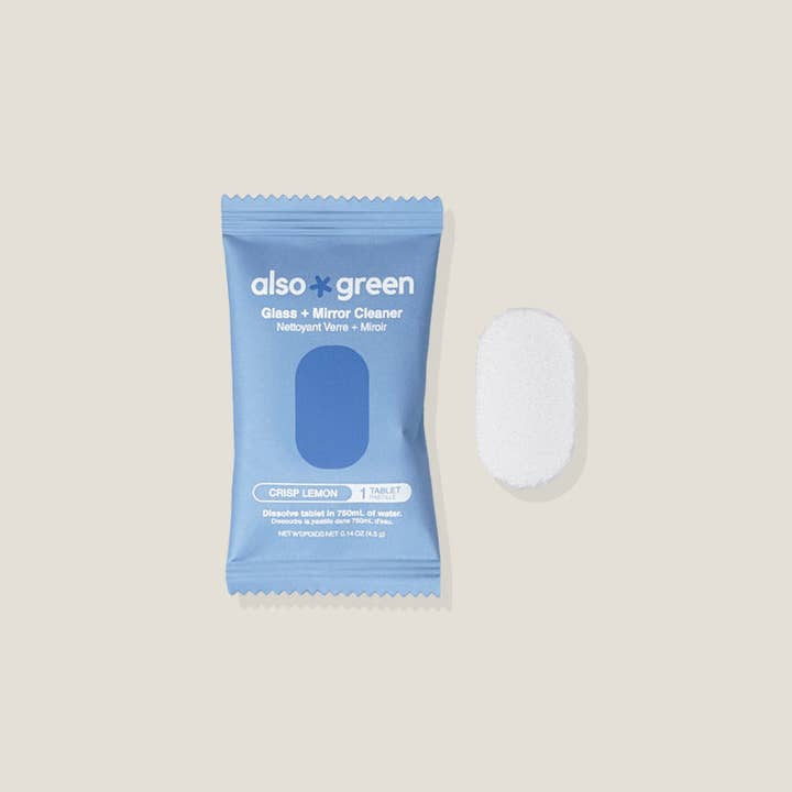 Glass + Mirror Cleaner Tablet Refills (Made in Canada) for wholesale by Also Green
