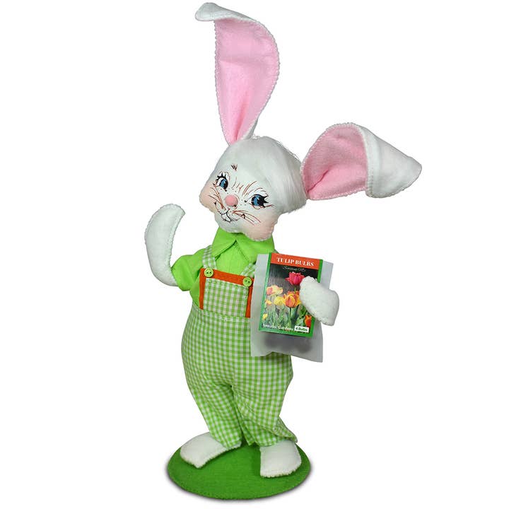 8in Tulip Planting Boy Bunny for wholesale by Annalee