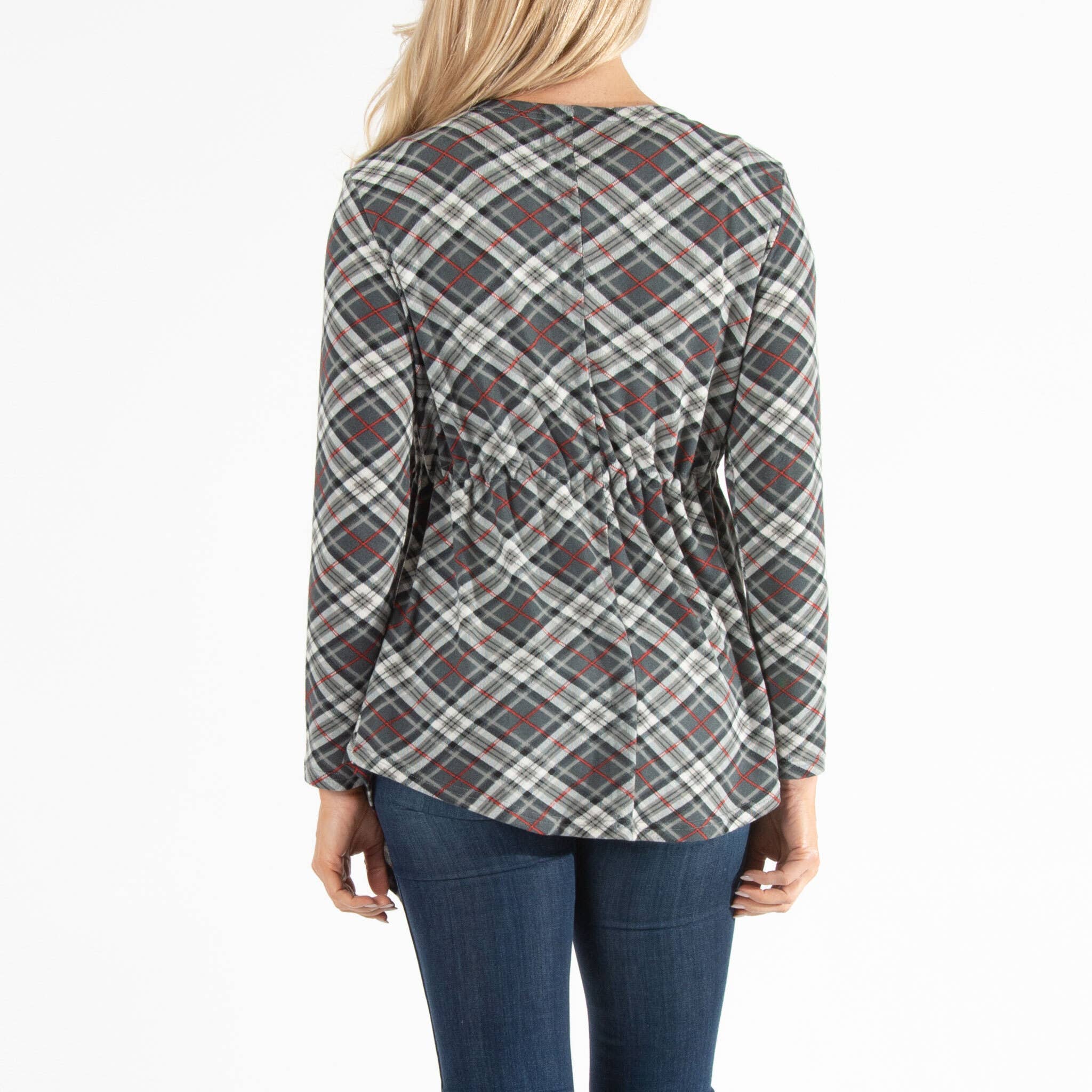 Elsie & Zoey - Vente Cardigan – femme - Soldes - Cardigan asymétrique en jersey Kate à nouer sur le devant21