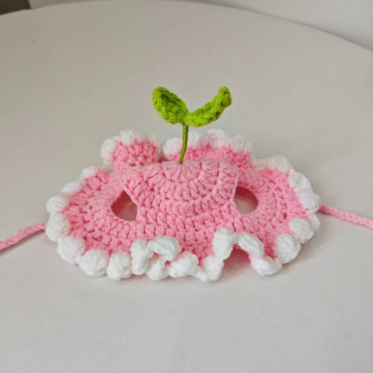 PAWPAWwholesale - Wholesale Pet Hat - Dog - Crochet Flower Sprout Hat for Cats & Dogs_CWAH36944