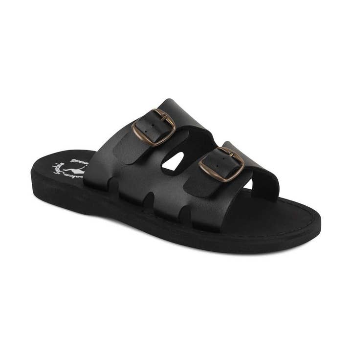 Barnabas - Vegan läder Sandal | Svart för wholesale av Jerusalem Sandals