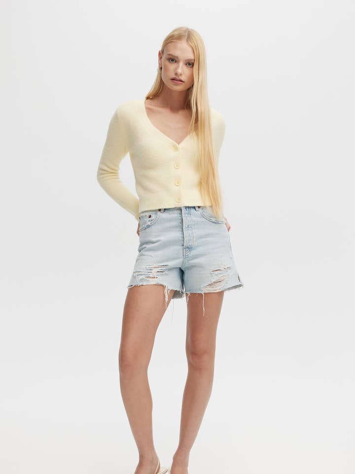 ERAN - Gilet Cardigan Court pour la vente par CHRLDR