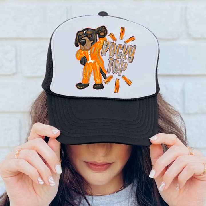 Gia Gifts Boutique - Wholesale Trucker Hat - Women's - Watercolor Tennessee Vols Trucker Hat Football 0