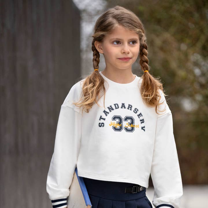 KG-ND7783-12 - Sweater zonder Capuchon voor Meisjeskind voor wholesale door Ativo Kids