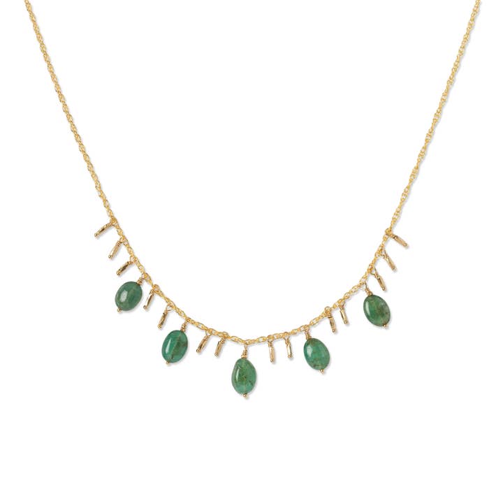Collier ASTRID EMERALD pour la vente par Kate Winternitz Jewelry