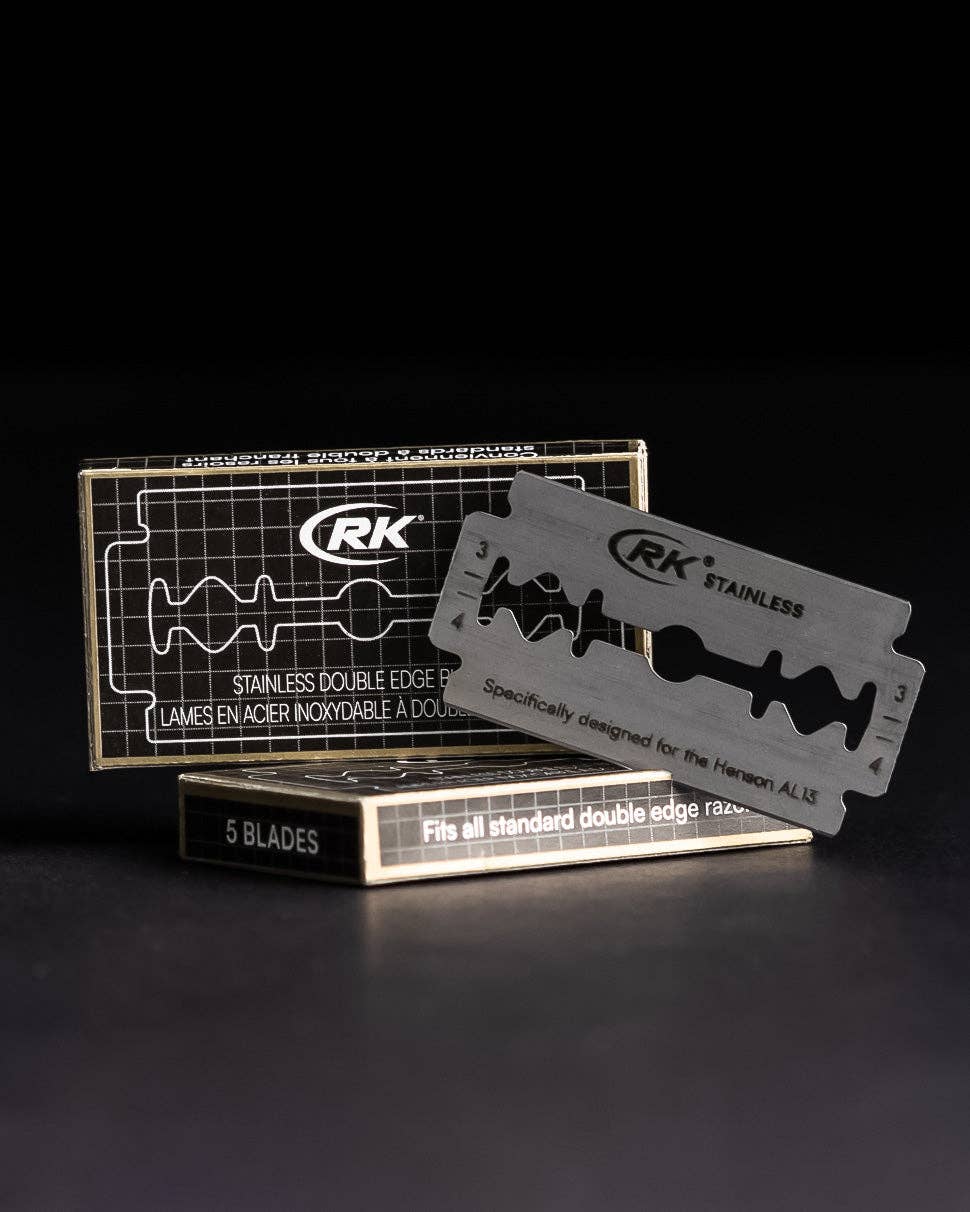 SAMA Homes - Wholesale Razor - RK Shaving Stainless DE Razor Blades 100pk – Compatible with Henson AL131