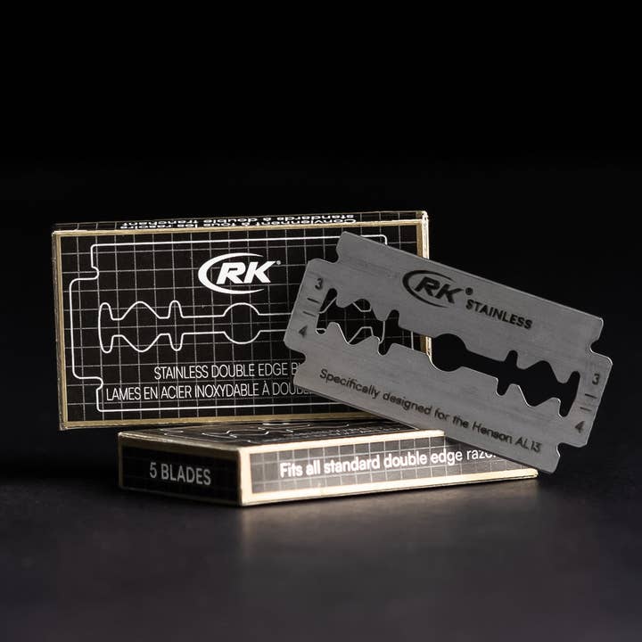 SAMA Homes - Wholesale Razor - RK Shaving Stainless DE Razor Blades 100pk – Compatible with Henson AL131