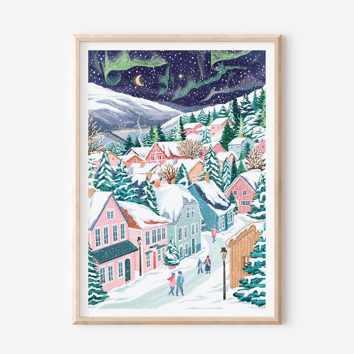 Affiche Les aurores boréales, Norvège pour la vente par Simply, Katy