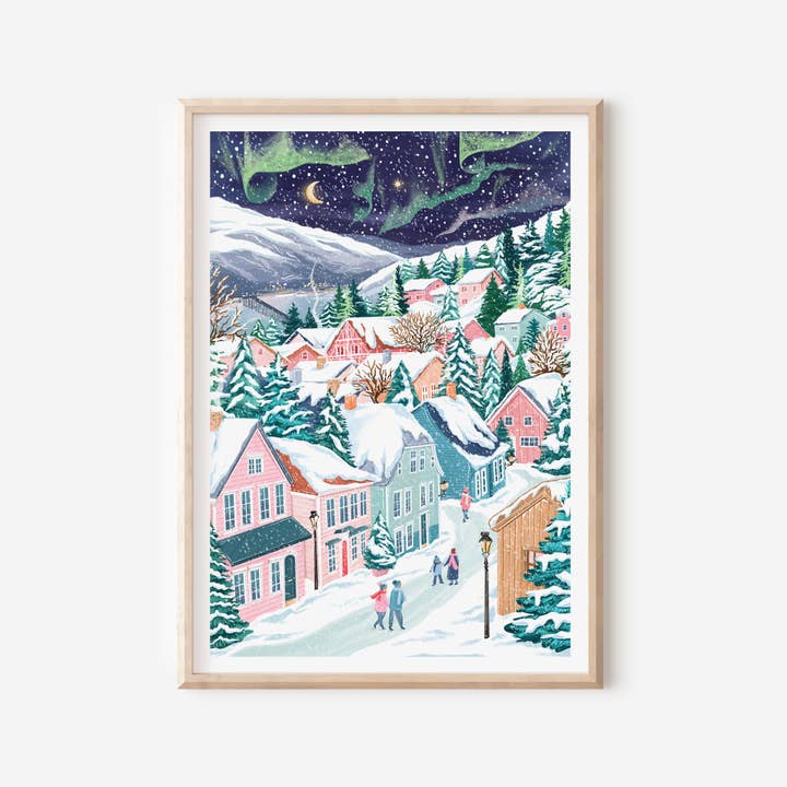 The Northern Lights, Norway Print for wholesale by Simply, Katy