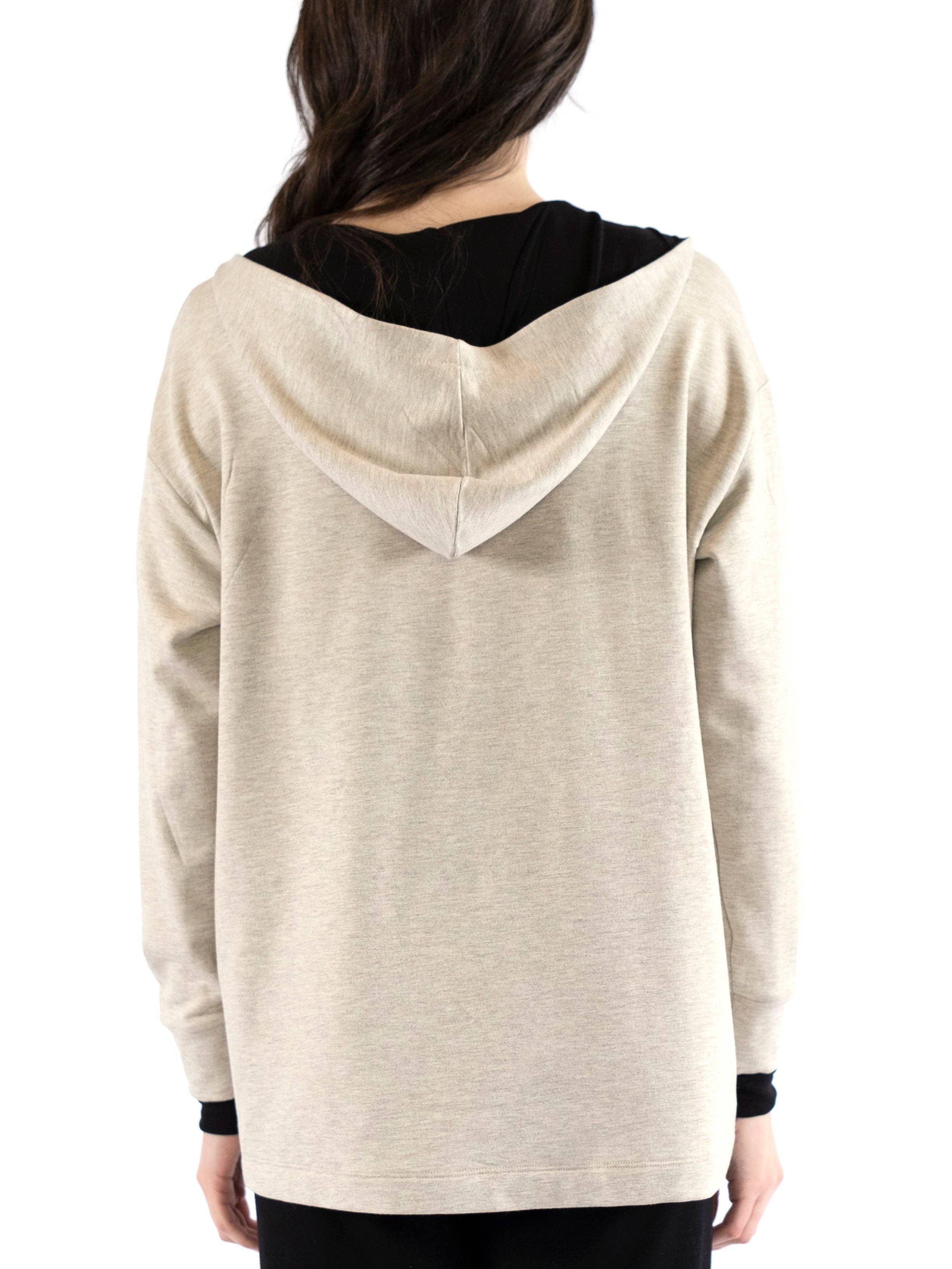 REMOVED BRAND – wholesale Hoodie - Dam – Emma V-ringad tröja med huva14