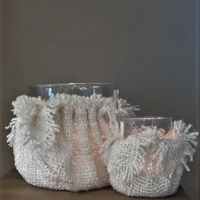 JF The Reborn Home - Wholesale Candle holder - GLH050A/B GLASS VOTIVE HOLDER WITH JACKET1