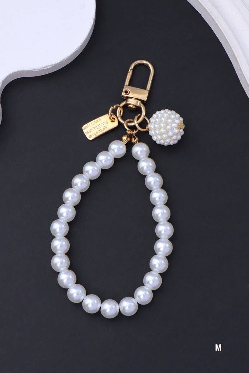 42POPS - Wholesale Keychain - Women's - .._ 0905 Elegant Pearl Phone Pendant Bag Charm Keychain SI-2875311