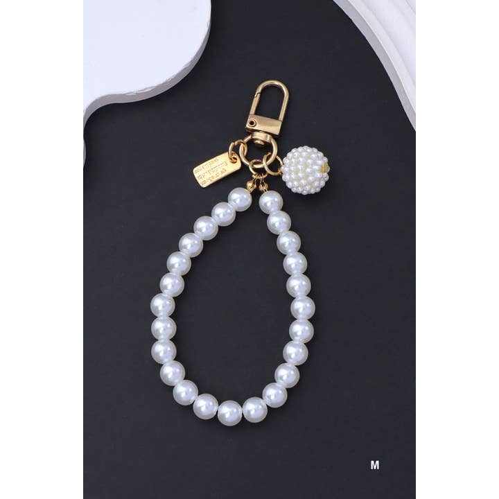 42POPS - Wholesale Keychain - Women's - .._ 0905 Elegant Pearl Phone Pendant Bag Charm Keychain SI-2875311