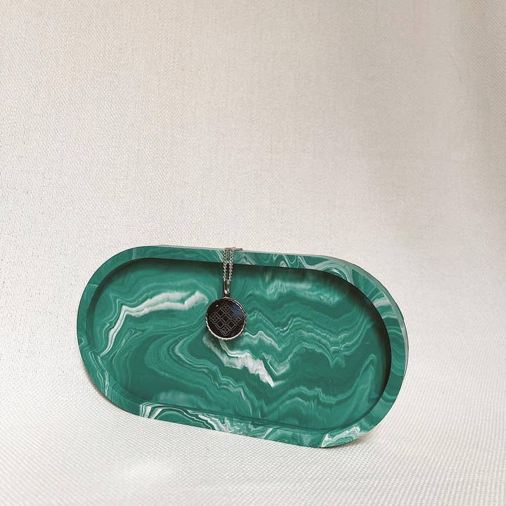 Bandeja decorativa estilo Mármol for wholesale by Costa Candles