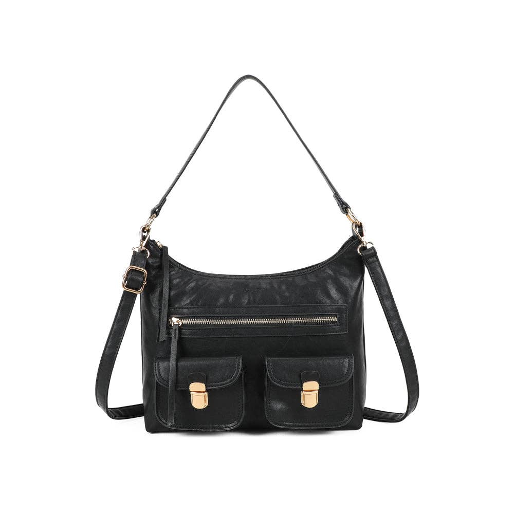 Gallantry - Wholesale Schoudertas - Dames - Calista schoudertas met gouden gespen en meerdere vakken10