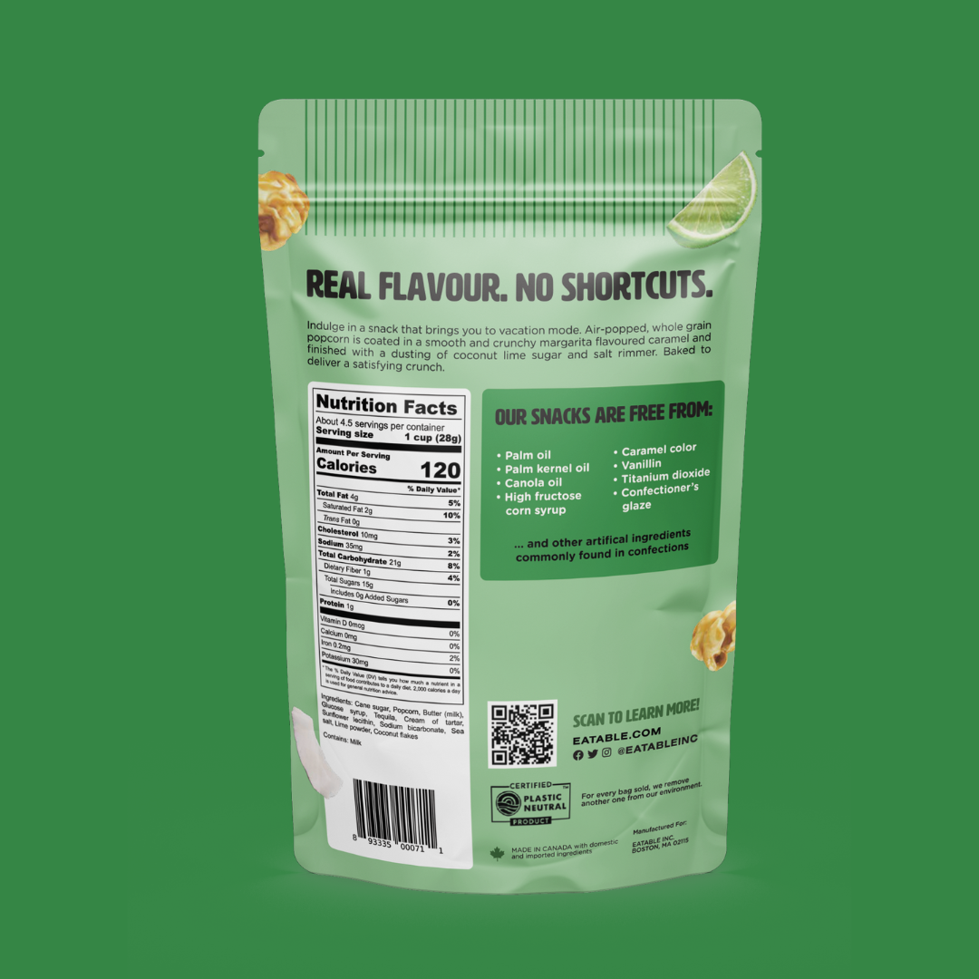 EATABLE Popcorn - Wholesale Popcorn - Coconut Lime Margarita 🍹 Gourmet Caramel Kettle Popcorn5