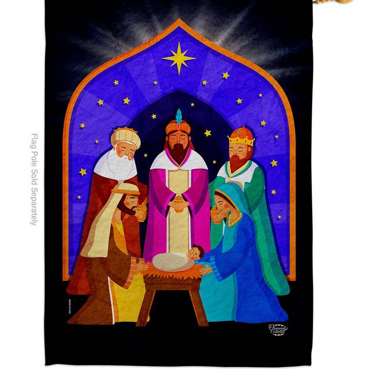 Two Group Flag Co - Venta al por mayor Bandera y manga de viento - Bandera de 3 Reyes Magos Inviernos1