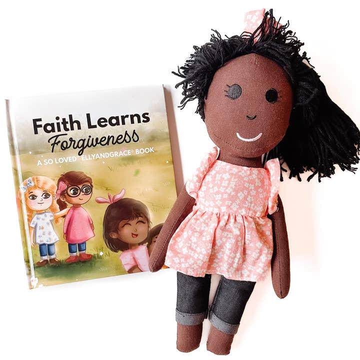 EllyandGrace - Wholesale Doll - Kids - Faith, Grace, Hope, Full Linen Doll and Christian Book Set11