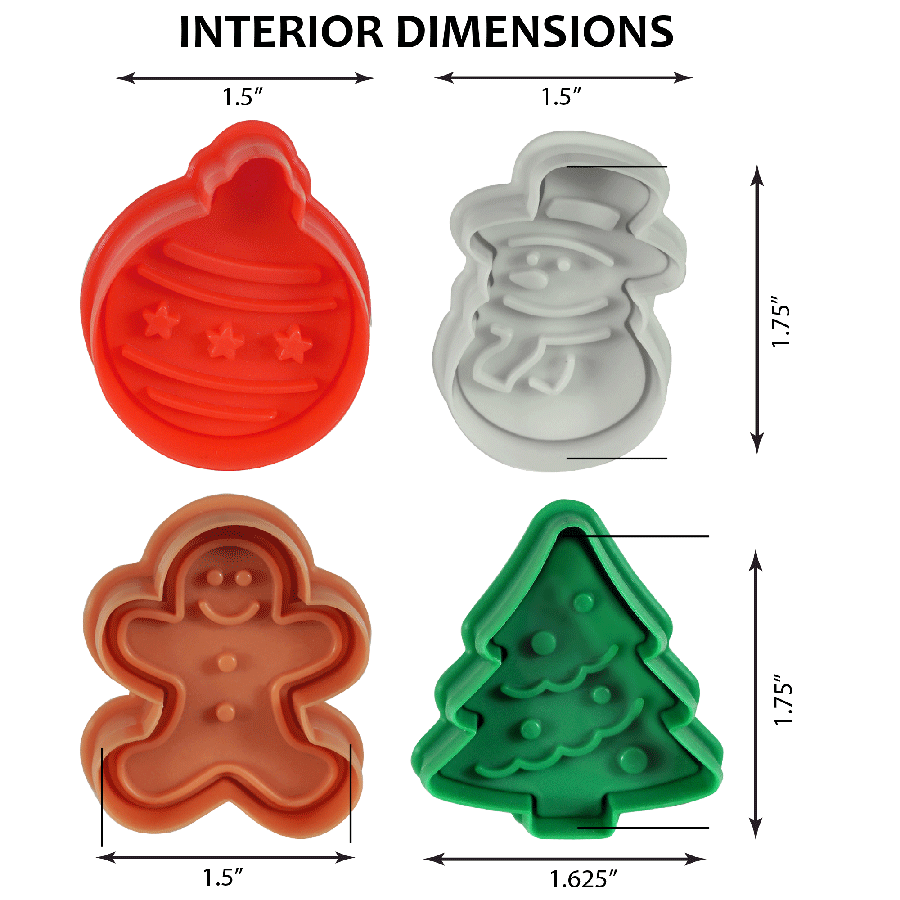 R&M International - Wholesale Cookie Cutter - Christmas Pastry & Cookie Stampers Set /41
