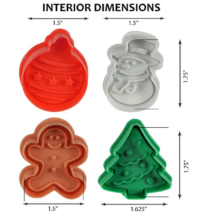 R&M International - Wholesale Cookie Cutter - Christmas Pastry & Cookie Stampers Set /41