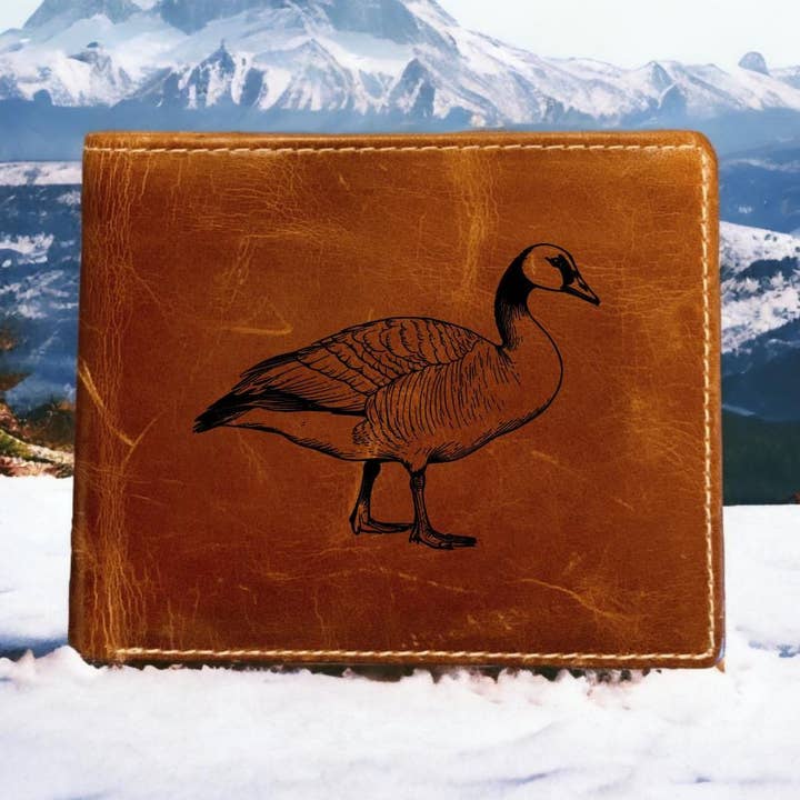 Premium Goose Leather Bifold Buffalo Wallet for wholesale by Texan Customs