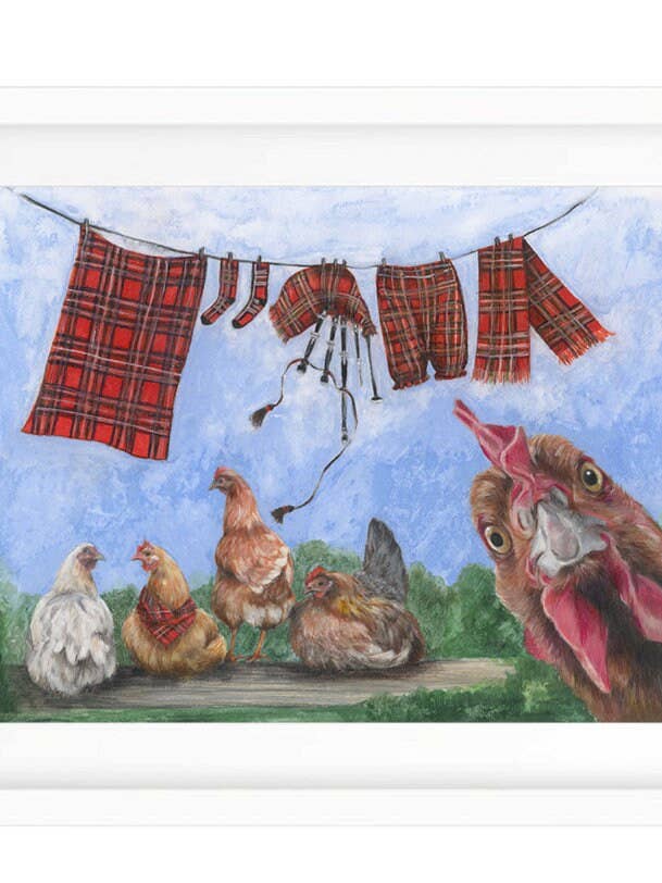 The Drying Green Brood (Art Print) | Scottish Art Print for wholesale by Art by Lana Mathieson