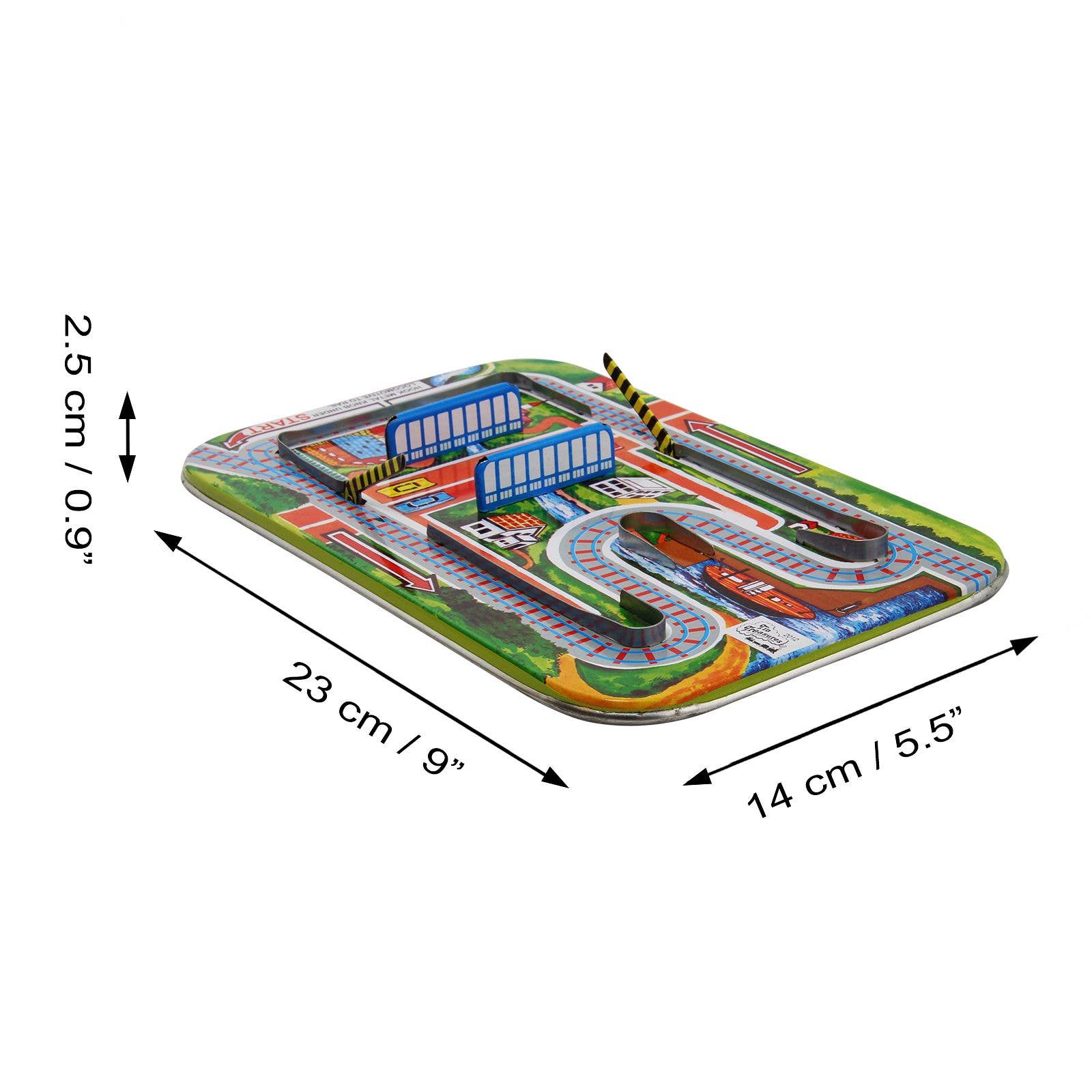 Tribal Trade GmbH - Wholesale Toy Set - Kids - Cross Road Train Tin Toy Play without Tin Cars4