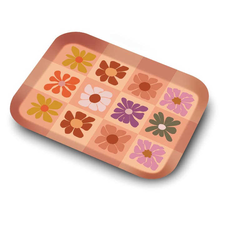 Small trinket Tray • HIPPIE FLOWERS for wholesale by High Jimmie