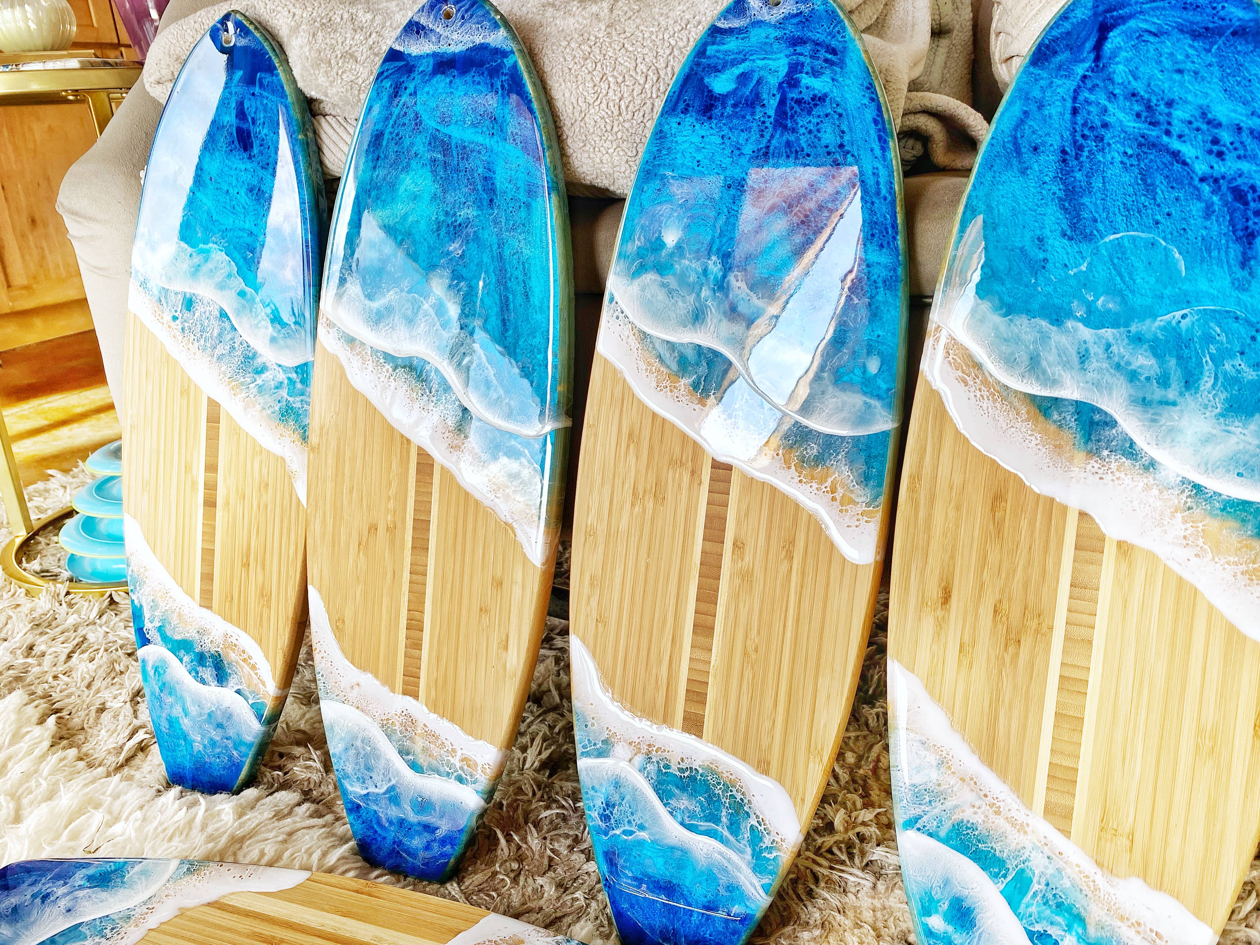 TBM Creations LLC - Wholesale Cutting Board - NEW| Surfboard | Resin Surfboard Maui made | Charcuterie22