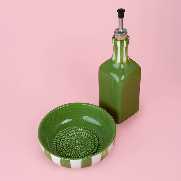 Alfar Tierra Cocida – wholesale Zester – Juego de Desayuno de Cerámica Hecho a Mano Dispensador de Aceite y Plato Rallador19
