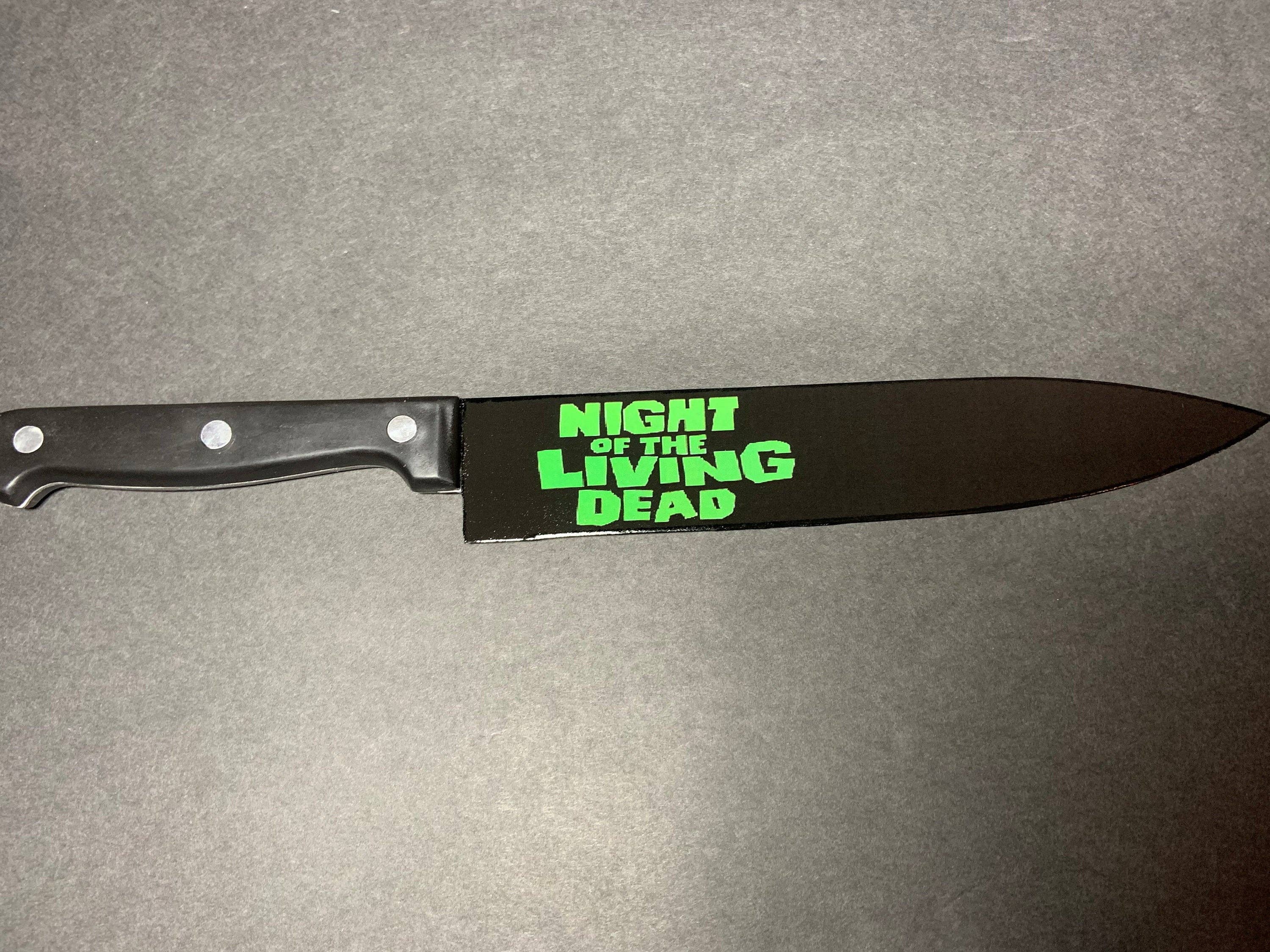 Dead Dave Designs - Wholesale Kitchen/Utility Knife - Night of the Living Dead 1968 Romero Kitchen Knife With/Without Sublimated Stand2