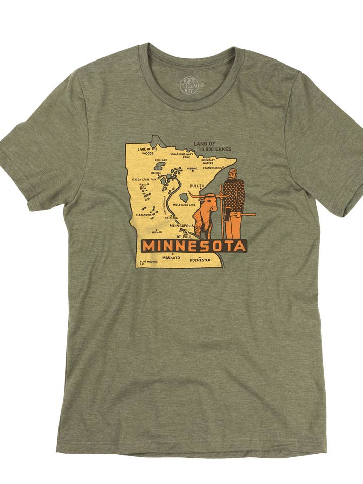 Camisa Land of 10,000 Lakes por atacado de HomeTown Riot