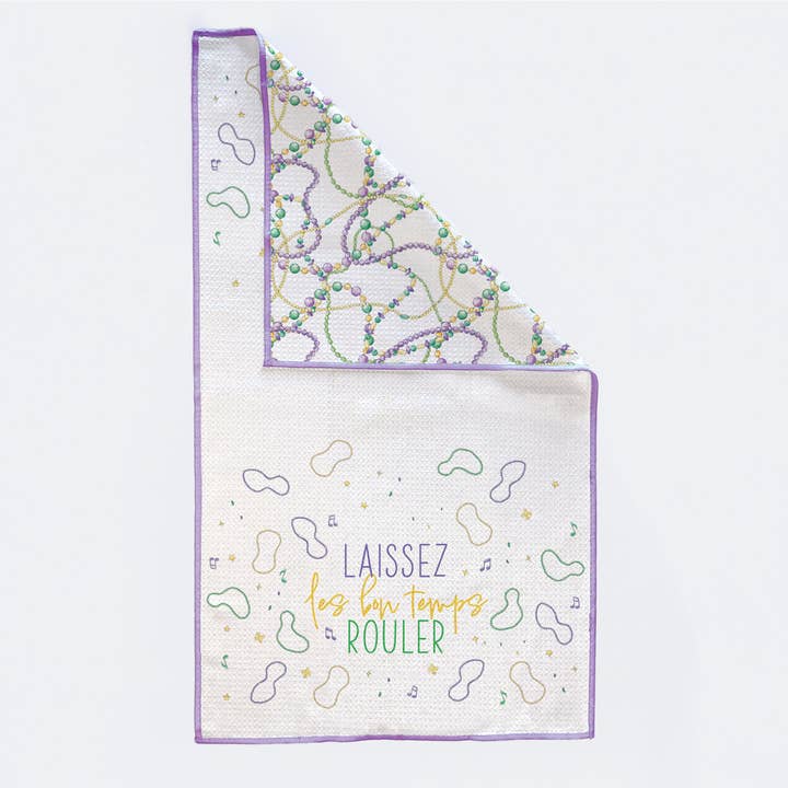 Laissez Les Bon Temps Rouler Kitchen Towel for wholesale by Nola Tawk