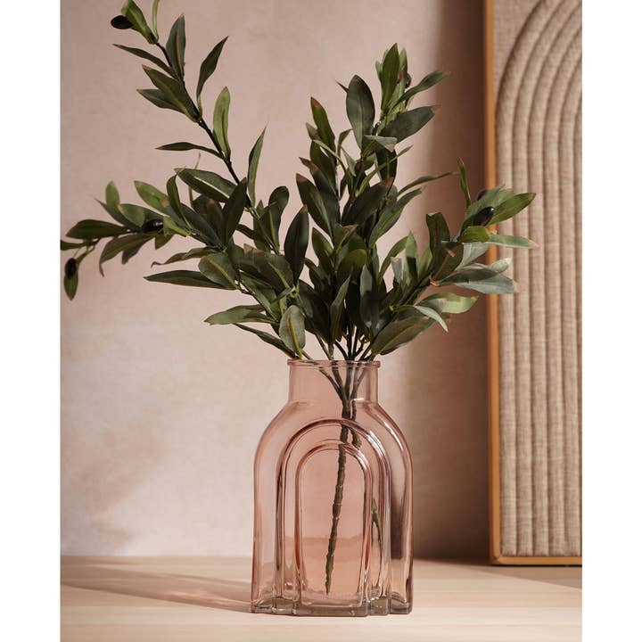 Hestia Glass Vase - Light Pink for wholesale by WIDDOP and Co.