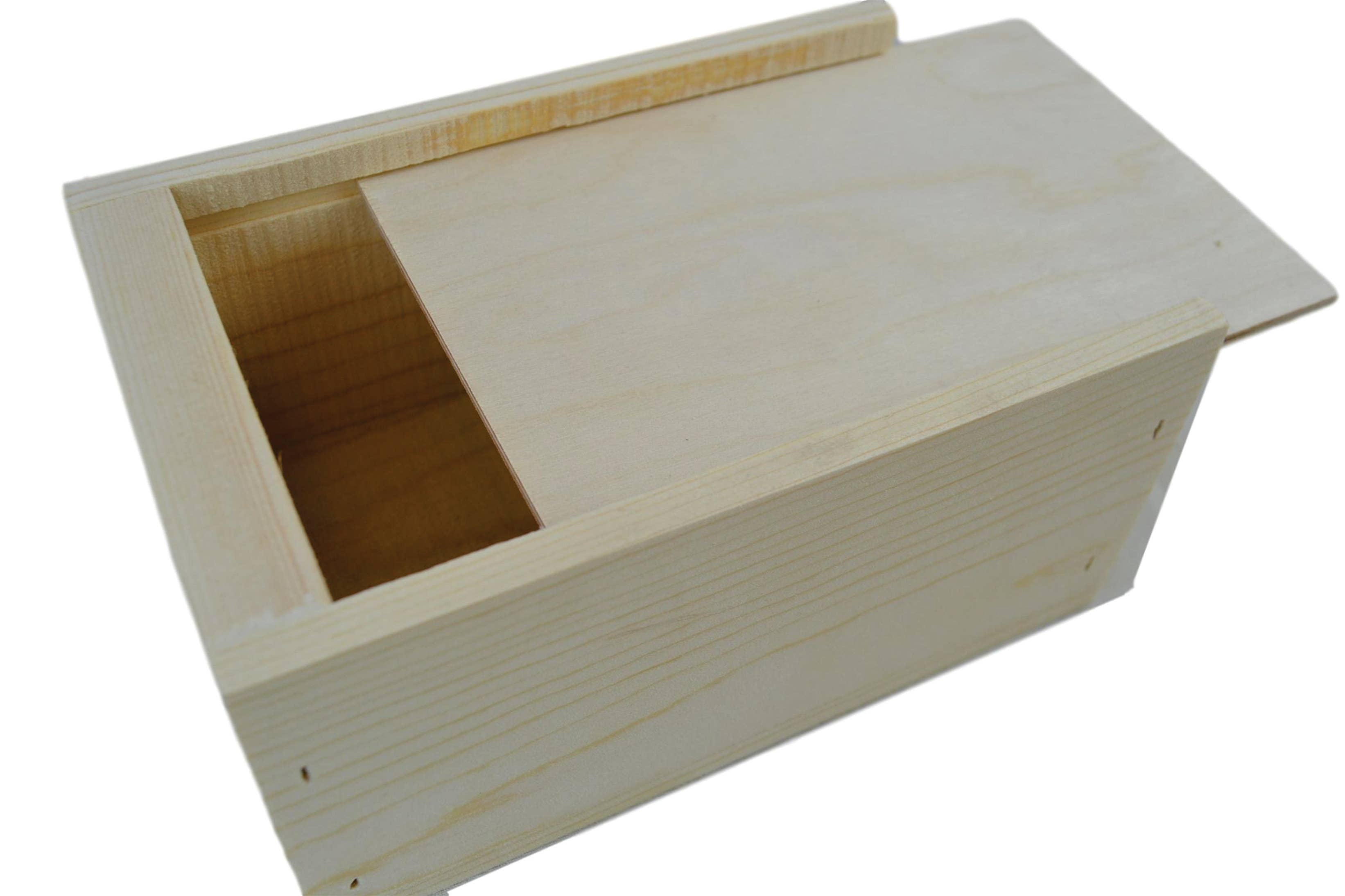 Poole & Sons Inc. - Wholesale Decorative Box - Small Slide Top Wooden Boxes 5 x 4 x 2″ (Bulk)3