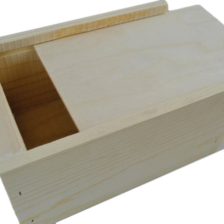 Poole & Sons Inc. - Wholesale Decorative Box - Small Slide Top Wooden Boxes 5 x 4 x 2″ (Bulk)3