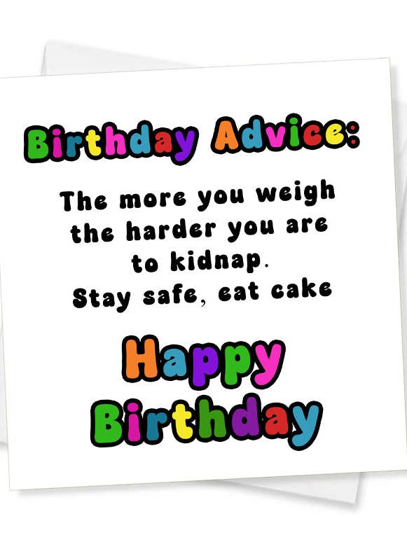 Tarjeta de Cumpleaños con Consejos para venta al por mayor de Jeevesy Cards